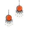 Handmade Jewellery | Corneal black rhodium plated silver earrings main