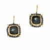 Handmade Jewellery | Hematite gold plated silver earrings main