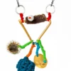 Handmade Jewellery | Gold plated silver necklace with fabrics and pearls main