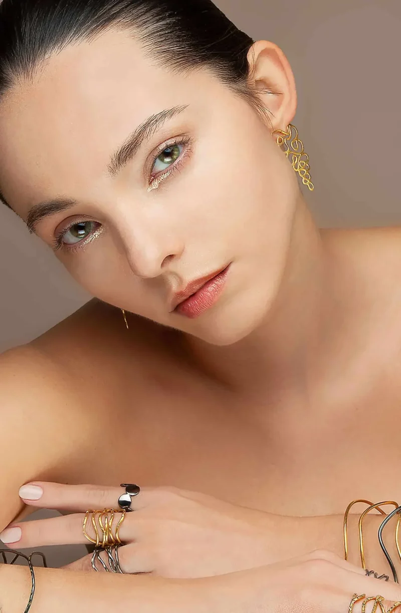 Handmade Jewellery | Minimalist Bubble Loop Ring gallery 1