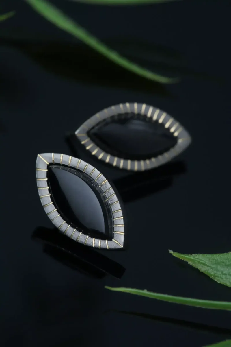 Handmade Jewellery | Engraved bronze earrings gallery 1