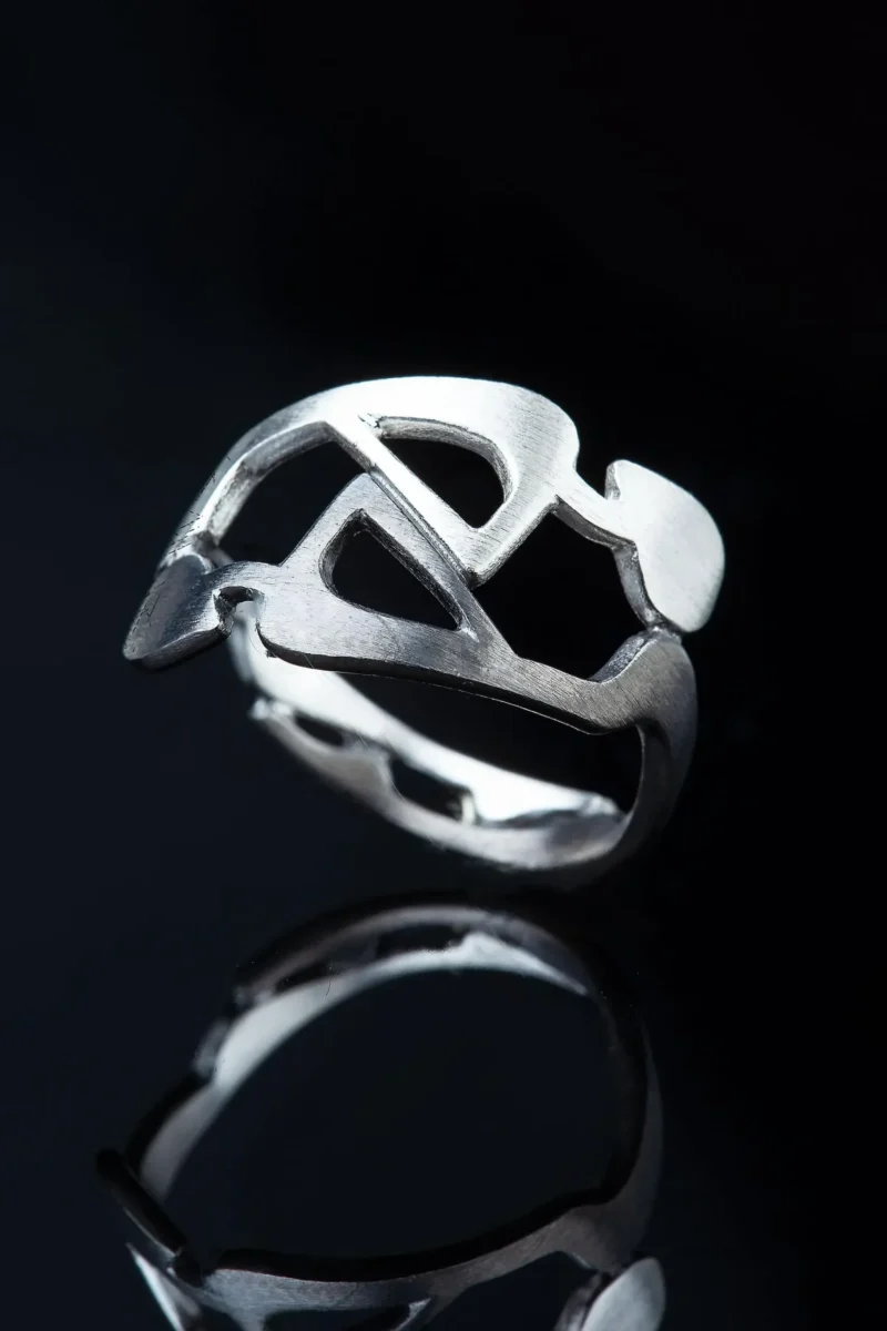 Handmade Jewellery | Figures minimal silver ring gallery 2