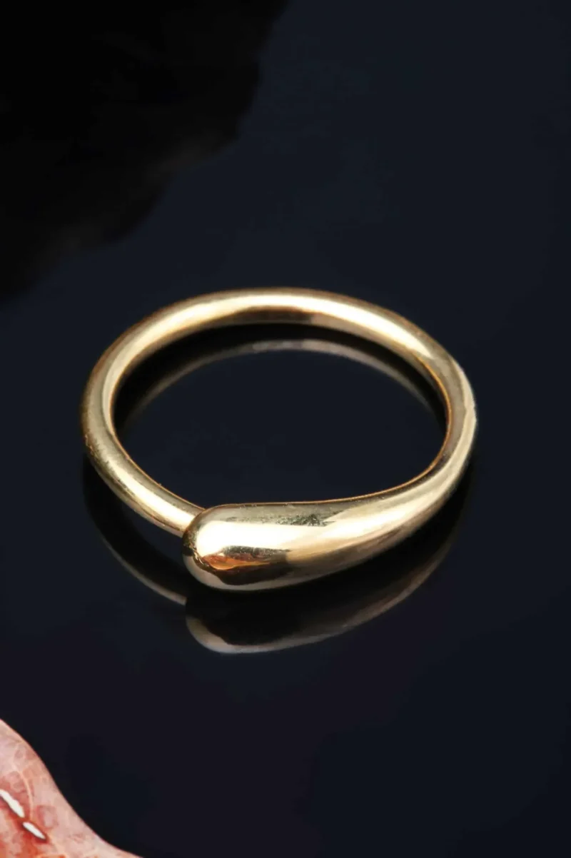 Handmade Jewellery | Drop minimal handmade silver ring gallery 2