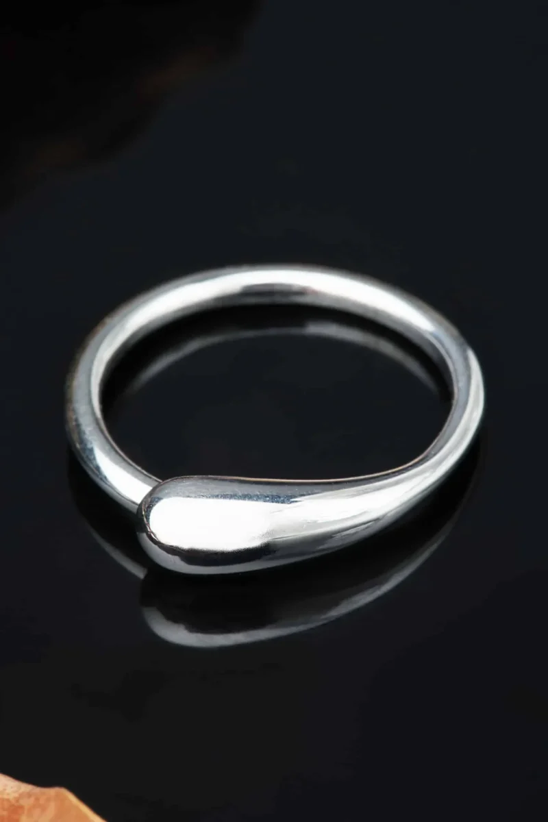 Handmade Jewellery | Drop handmade silver ring gallery 2