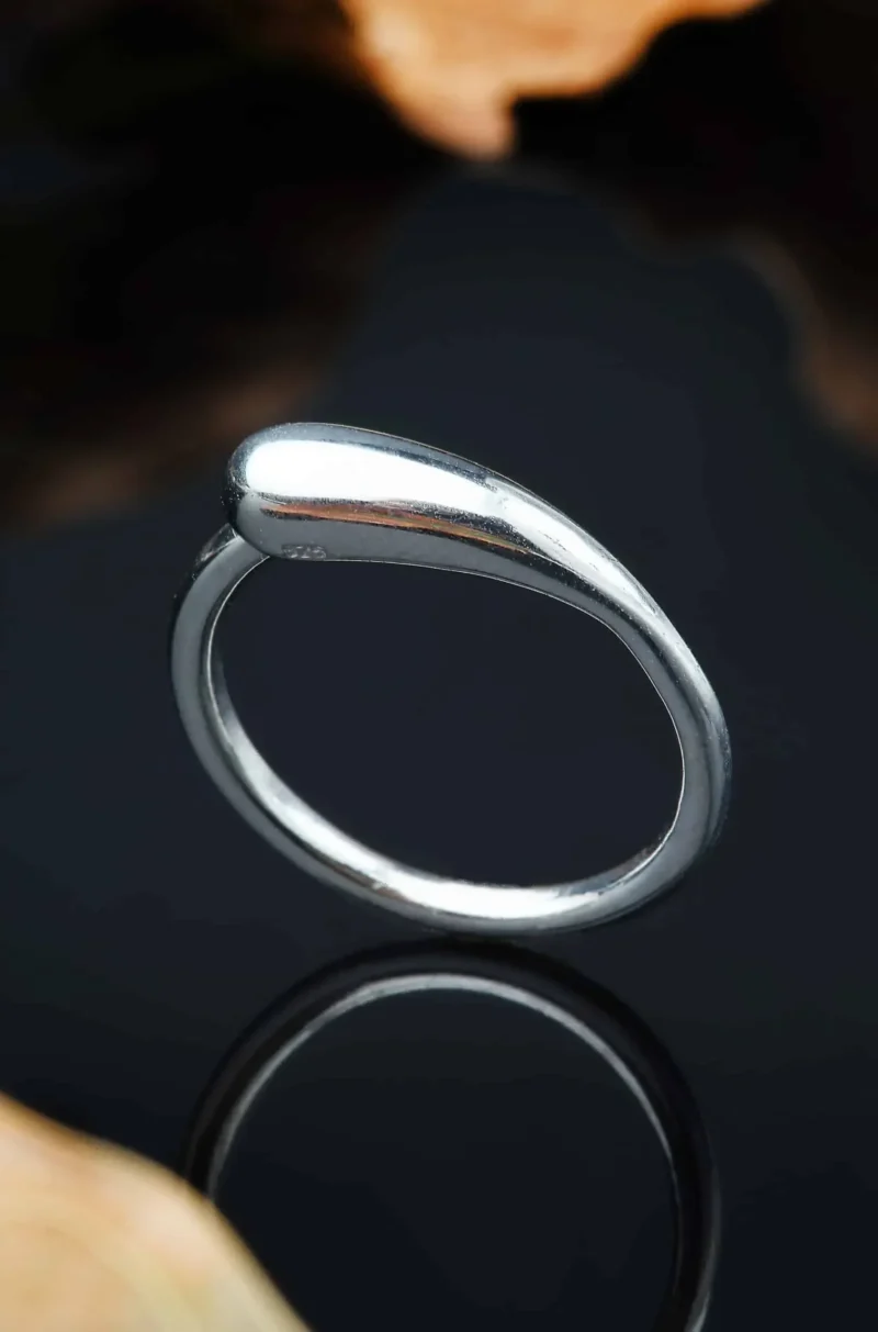 Handmade Jewellery | Drop handmade silver ring gallery 1