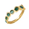 Handmade Jewellery | Babble silver ring with blue enamel main