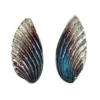 Handmade Jewellery | Seashell stud silver earrings main