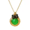 Handmade Jewellery | Jade gold plated silver pendant main