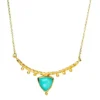 Handmade Jewellery | Αquaprase gold plated silver necklace main