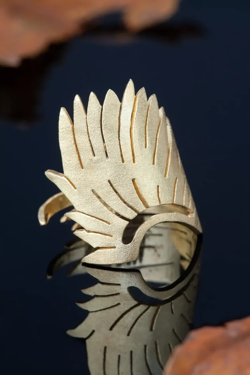 Handmade Jewellery | Angel wing handmade silver ring gallery 4