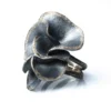 Handmade Jewellery | Antique finish silver ring with diamond dust main