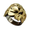 Handmade Jewellery | Silver ring gold and black rhodium plated main