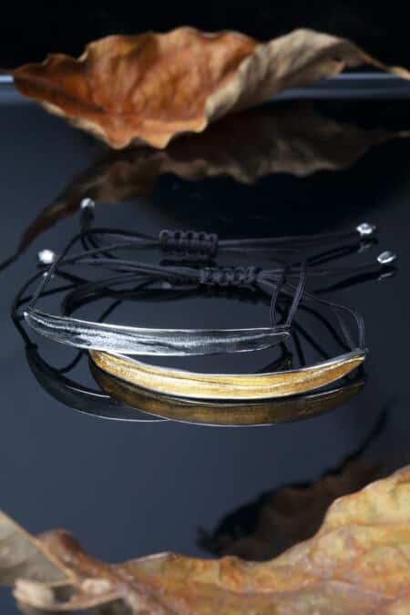 Minimal gold plated silver bracelet gallery 1