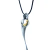 Handmade Jewellery | Mother figure with baby oxidized silver necklace main