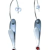 Handmade Jewellery | Oxidized silver earrings with enamel main