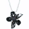 Handmade Jewellery | Silver necklace 925 black rhodium plated with zircon main