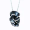 Handmade Jewellery | Silver necklace, black rhodium plated with diamond dust main