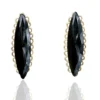 Handmade Jewellery | Gold plated bronze earrings with crystals main