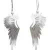 Handmade Jewellery | Angel wings rhodium plated silver earrings main