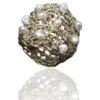 Handmade Jewellery | Crochet knit silver ring with pearls main
