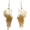 Handmade Jewellery | Angel wings gold plated silver earrings main