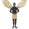 Handmade Jewellery | Sailor angel engraved bronze brooch and necklace main