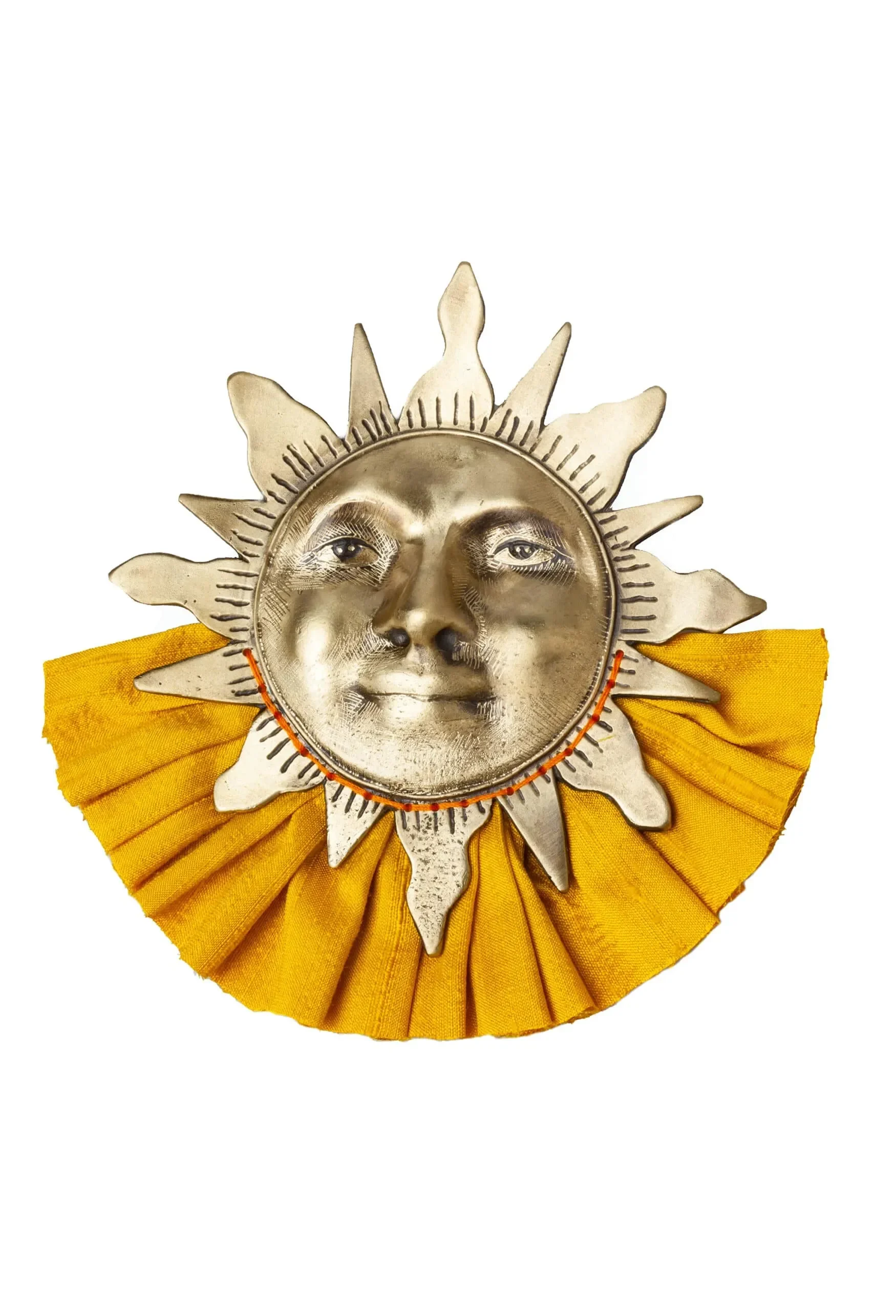 Handmade Jewellery | Sun bronze and silk brooch main