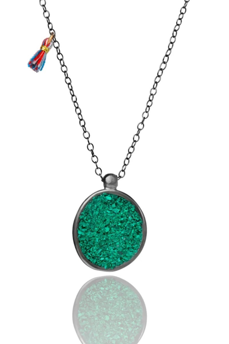 Handmade Jewellery | Malachite handmade round necklace main