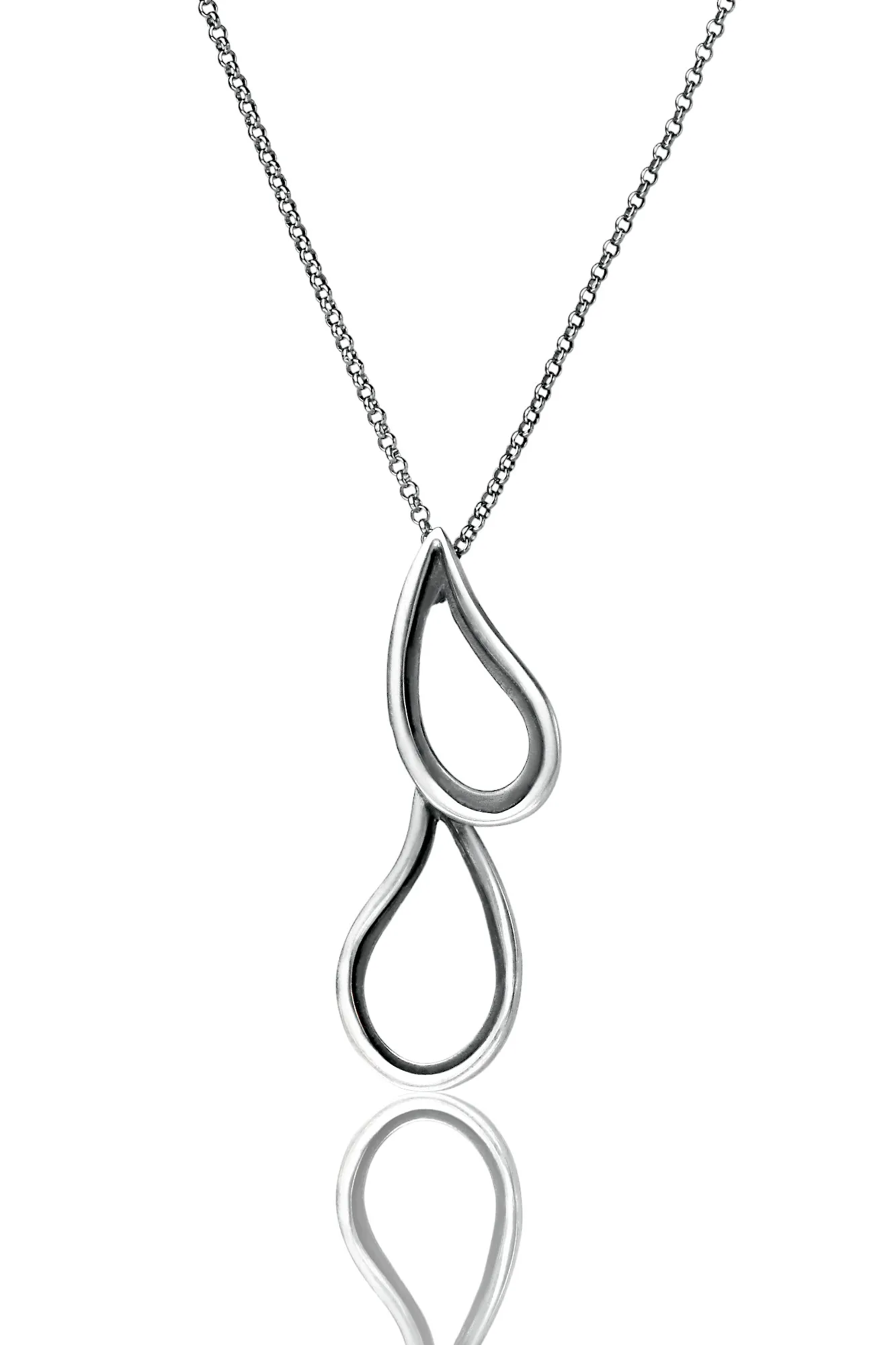 Handmade Jewellery | Unique Handcrafted Oxidized Silver Paisley Necklace gallery 2