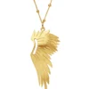 Handmade Jewellery | Angel wing gold plated silver necklace main