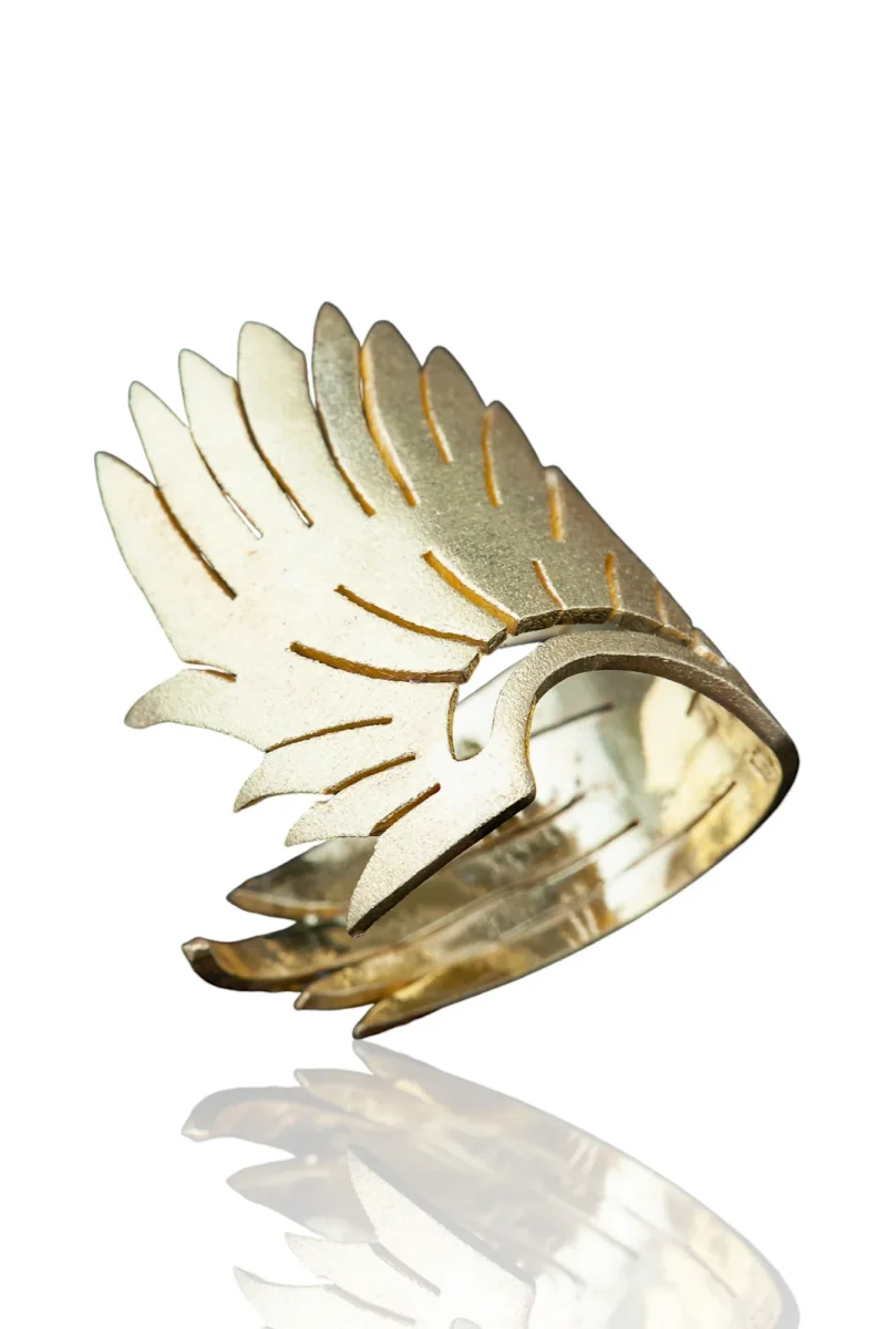 Handmade Jewellery | Angel wing handmade silver ring main