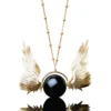Handmade Jewellery | Angel wings gold plated silver necklace main