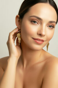 Handmade Jewellery | Angel wings gold plated silver earrings gallery 1