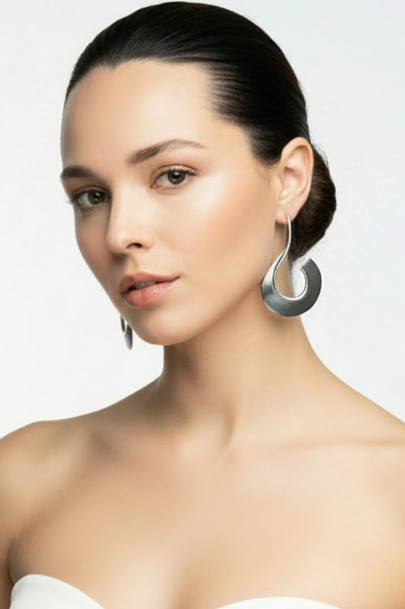 Handmade Jewellery | Unique handmade oxidized silver earrings gallery 1