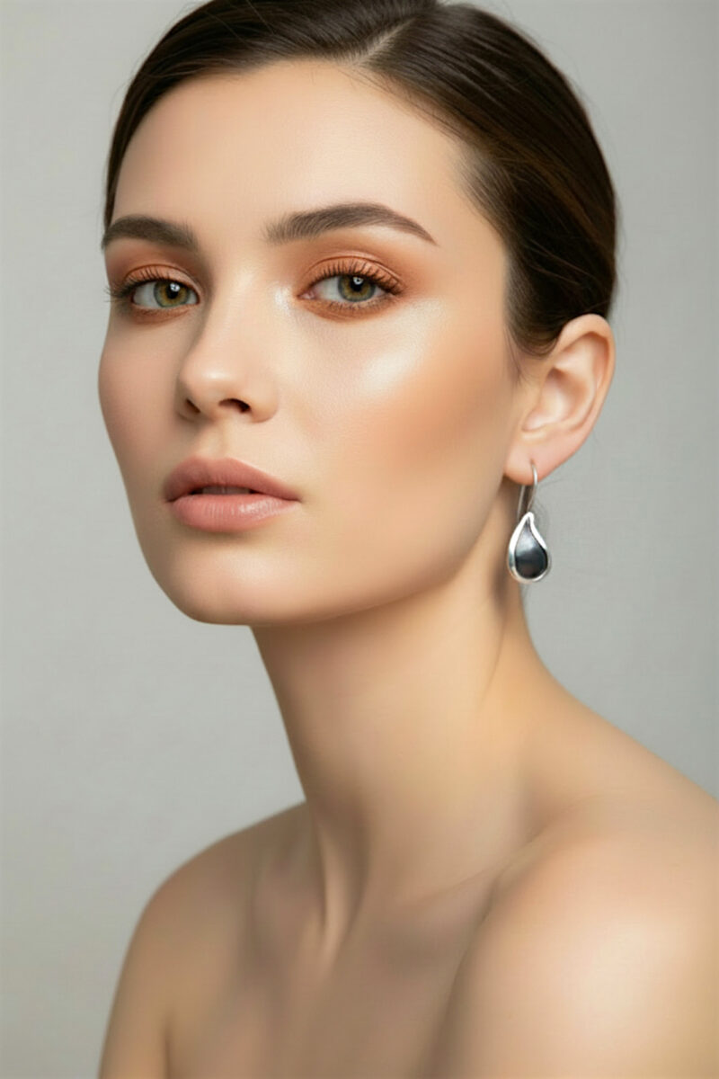 Handmade Jewellery | Elegant Paisley silver earrings gallery 1