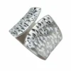 Handmade Jewellery | "Silver Glacier" Handcrafted Wide Ring main