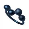 Handmade Jewellery | Bubble minimal black silver ring main