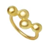 Handmade Jewellery | Bubble gold plated silver ring main