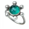 Handmade Jewellery | Aventurine handmade flower silver ring main