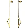 Handmade Jewellery | Minimal geometric gold plated silver earrings main