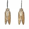 Handmade Jewellery | Cicadas handmade bronze and silver earrings main
