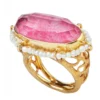 Handmade Jewellery | Tulite gold plated silver ring main