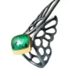 Handmade Jewellery | Zoisite black rhodium plated silver ring main