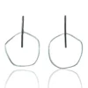Handmade Jewellery | Geometric multicolour plated bronze and silver earrings gallery 1