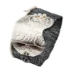 Handmade Jewellery | Woven black bracelet with silver and pearls main
