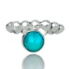 Handmade Jewellery | Chrysocolla silver bubble ring main