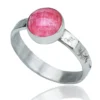 Handmade Jewellery | Tulite handmade textured silver ring main