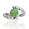 Handmade Jewellery | Peridot handmade bubble silver ring gallery 3