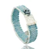 Handmade Jewellery | Woven bracelet with silver and pearls main
