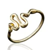 Handmade Jewellery | Snake minimal gold plated silver ring main